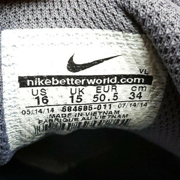 Nike Air MVP Pro 2 Metal Baseball Cleats Grey 16 - Picture 8 of 8